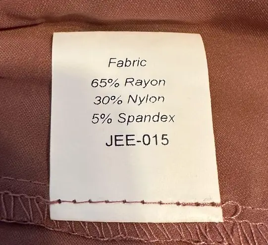 JessaKae Eiffel Midi Dress in Rosewood 3/4 Sleeves Tiered Skirt size Small NWT