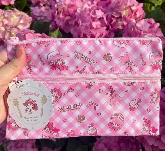 Sanrio Pink My Melody 2 Zipper Bag