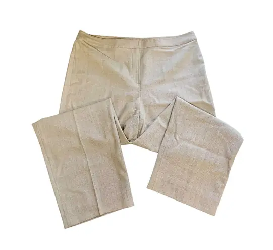 St. John Collection | Chevron Knit Wide Leg Knit Dress Pants Size 14 | EUC