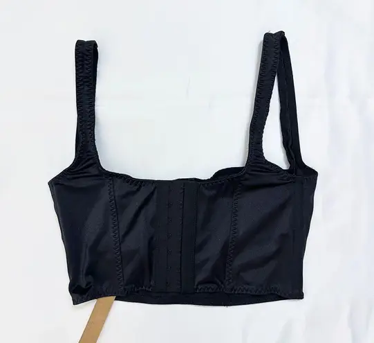 SKIMS NWT Stretch Satin Corset - Onyx - XS