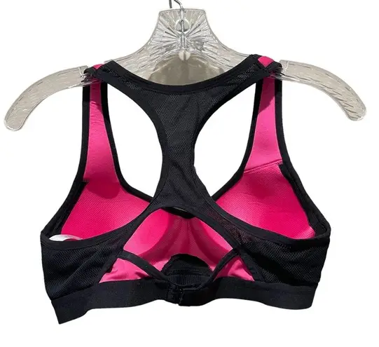 Danskin  Now embedded flexi wire sports bra pink and black size 34 B