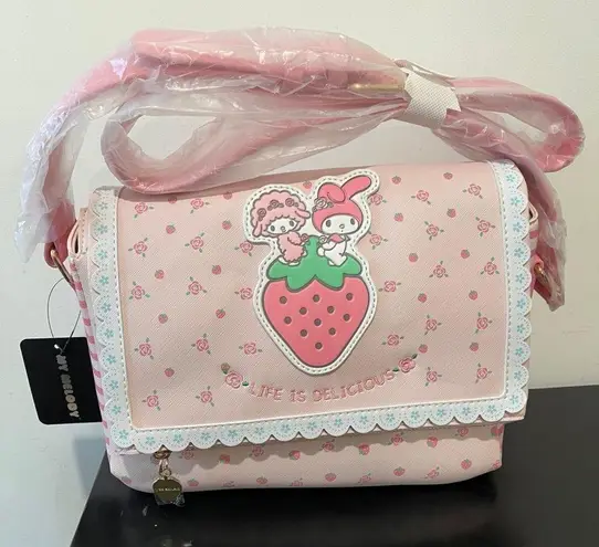Her Universe Sanrio My Melody and My Sweet Piano Strawberry Crossbody Bag