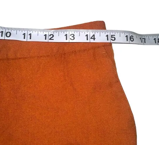 Comptoir Des Cotonniers Wool Orange Ankle Pants SMALL