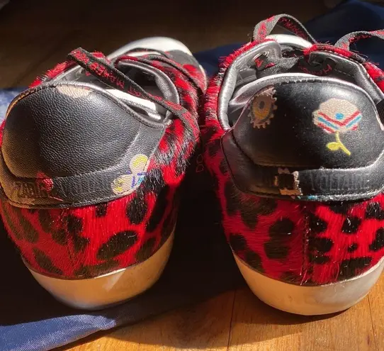 Zadig & Voltaire Red Leopard Sneakers 38 new
