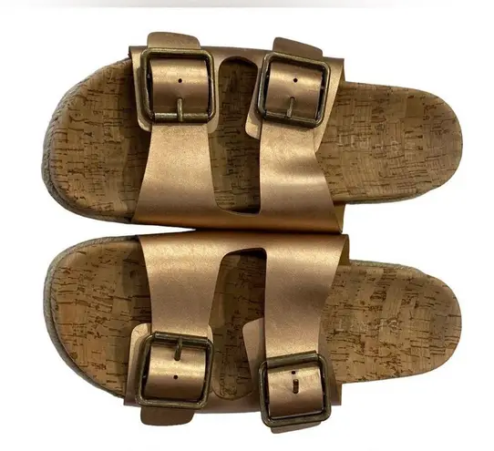 Esprit Womens Brielle Slide Sandals with cork footbed size 7 ROSE GOLD