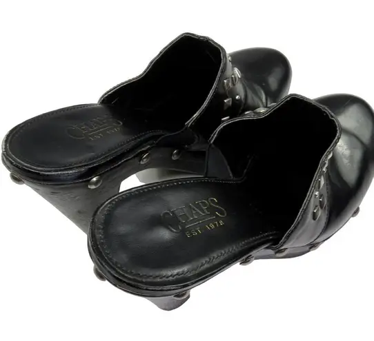 Y2k Chaps Chunky Clogs with Studded Detail Size 8.5 Black