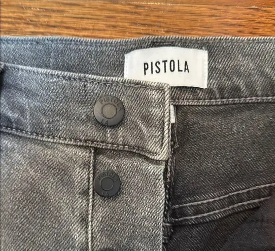 Pistola Charlie high rise straight jean 28 Gray misguided Relaxed stretch Fit