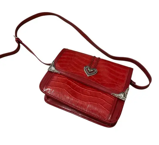 Red Bag Vintage Heart Detail Purse Crossbody Design Women’s Causal Square Style!