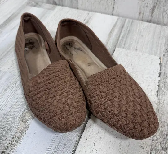 Seychelles Tan Waffle Memory-Foam Ballerina Flats – Size 9 Wide - MSRP $119
