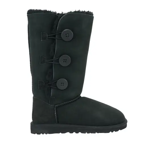 UGG Women's Bailey Button Triplet Boots Black Size 6 - Image 2