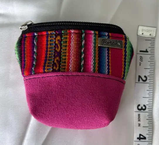 Peruvian handcrafted extra small coin purse from Cuzco Pink