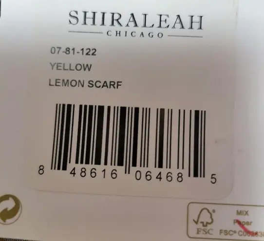 Shiraleah oblong lemon striped tassel overized scarf