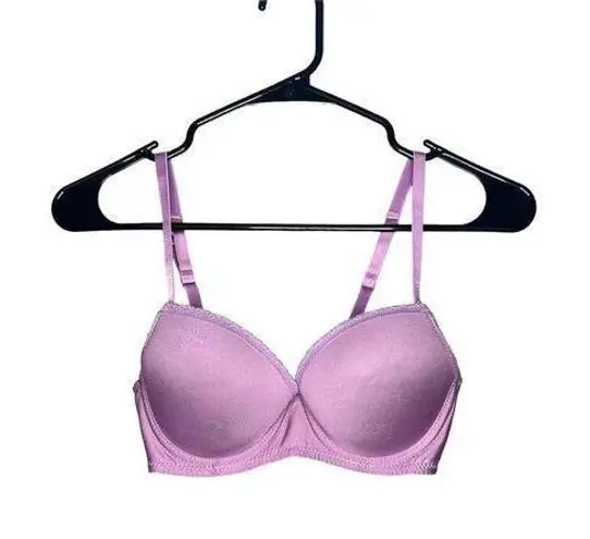 Tahari Purple Plum Underwire Lightly Lined Adjustable Bra Size 34B