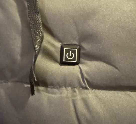 Heated Hooded Vest Gray Size XL