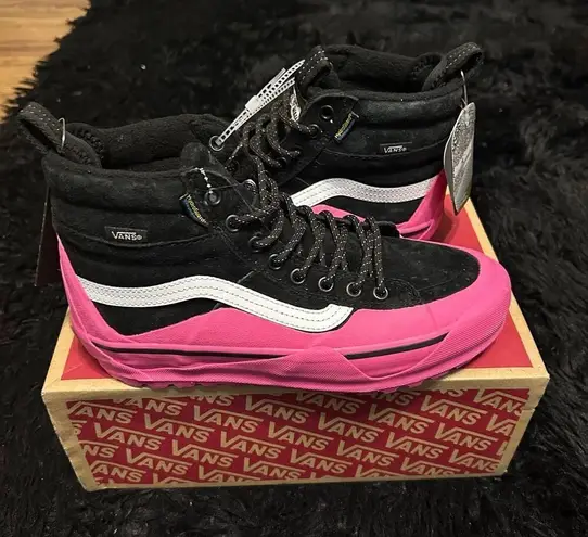 Vans  sk8-hi top MTE-2 Dip black pink lace up shoes boots women’s 8 new thumbnail 1