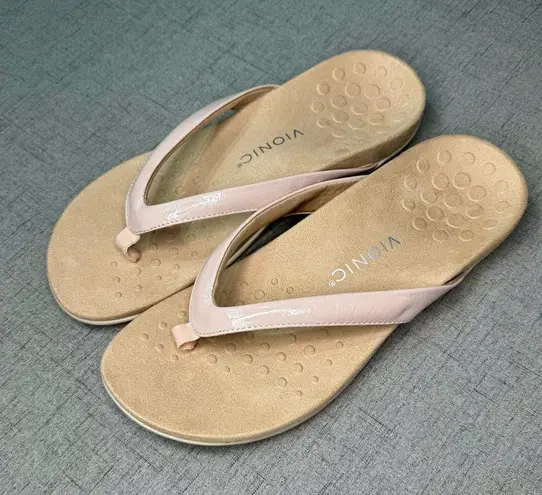 Vionic Dillion Sandals Flip Flops in Peony Pink Size 11 New