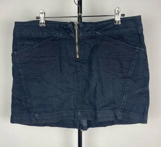 Juicy Couture  Dark Blue Denim Mini Jean Skirt