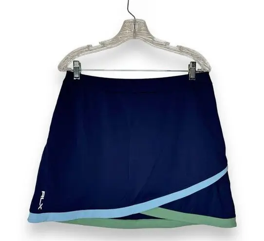 Ralph Lauren  RLX Womens Golf Skort Athletic Stretch Size L Color Blue/Green New