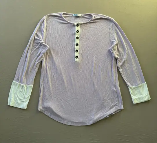 since 2005 Soft Ribbed Henley Top