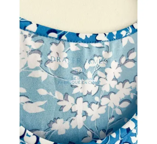 Draper James | Grace and Charm Floral Ruffle Nightgown | Blue Shadow | Sz S/M