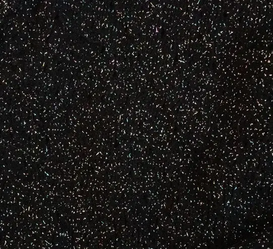 Vintage black and rainbow sparkle knit and crochet black cardigan size L Size L