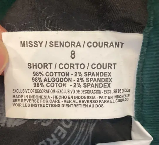 Gloria Vanderbilt Amanda Green Straight Leg High Rise Denim Jean EUC Sz 8