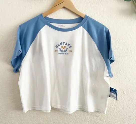 Arizona Jeans Arizona Round Neck Short Sleeve Crop Top