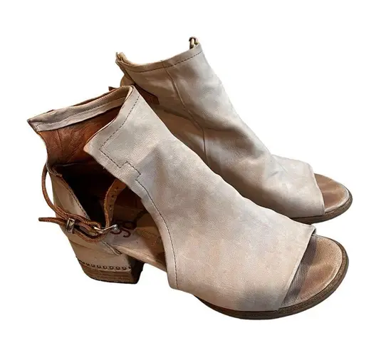A.S.98 Morgan Sandal, Beige Leather, Sz EU38