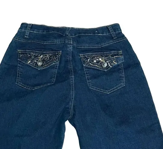 COS cuffed embellished cropped jeans