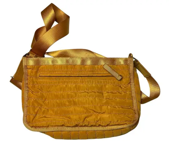 Orange & Gold Over the Shoulder Bag – Front & Back Pockets – Medium Tote Purse