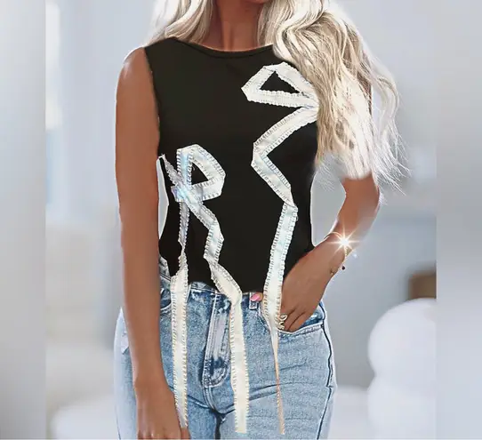 Lavishly Paris Limited Edition Bow Tie Ribbon Tee