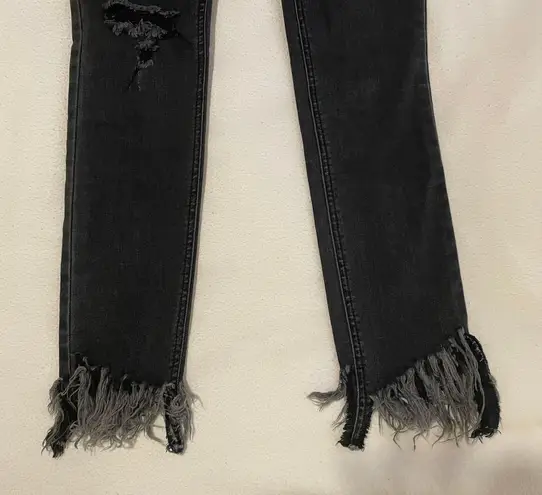 Free People Great Heights Frayed Skinny Jean