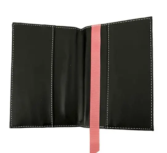 Mary Kay Passport ID Holder Wallet Black Pink Floral Case