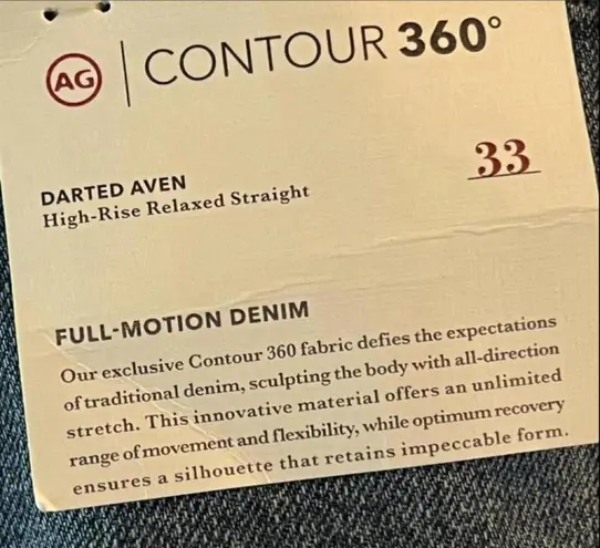 AG Jeans Highgate Raven Flare Leg Jeans Size 33