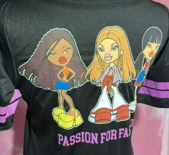 Bratz Baseball Jersey size Medium Bratz Doll Jersey NEW~ purple ~ Cartoon Bratz