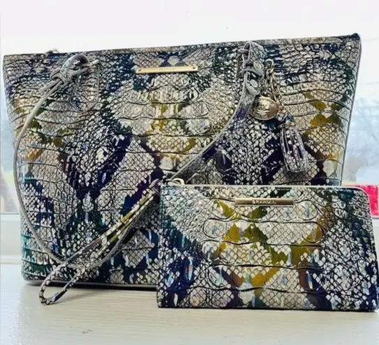 Brahmin Asher Spellbound Solid Melbourne With Marching CORIE Wallet NWT