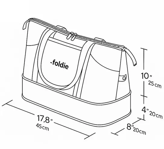 The Foldie Travel Bag Blue