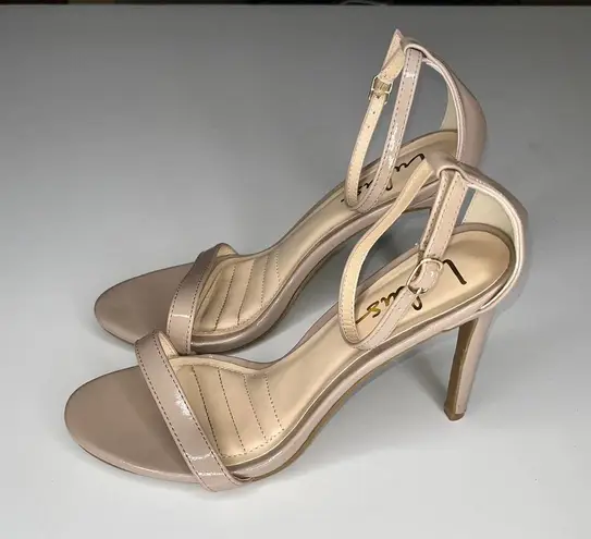 Lulus  Nude Colored Open Toe Heels, 8 - Image 3