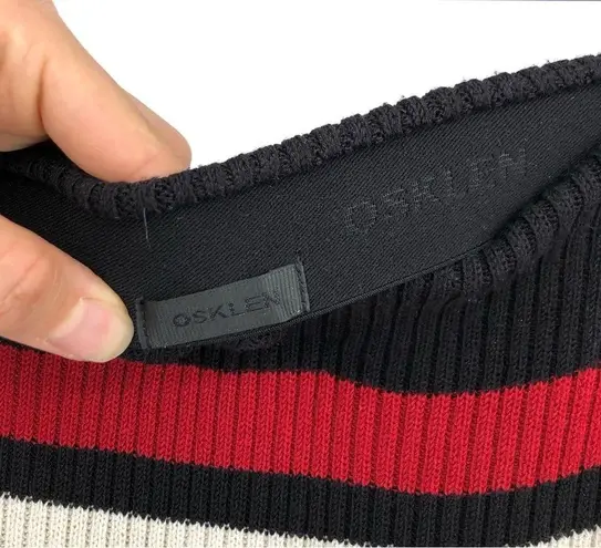 OSKLEN Striped Knit Skirt Black Red White Yellow M Size M