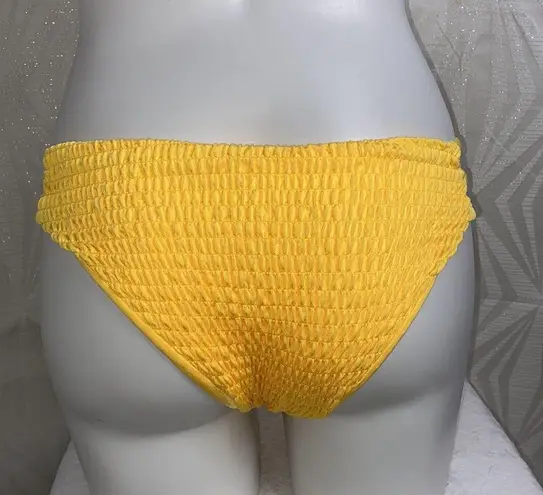 Zaful 🌸  Smocked Hipster Yellow Bikini Bottom