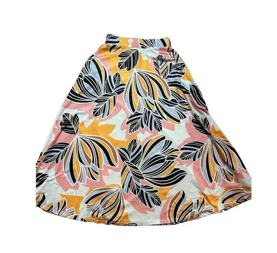 Yumi Kim NWT Pink Retro Bloom maxi stretch skirt sz S