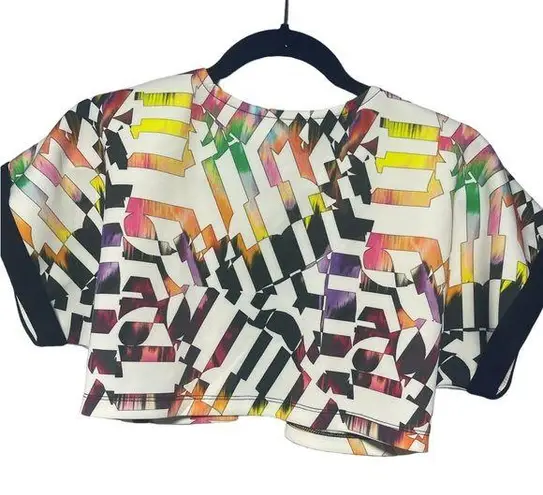 Cropped Open Front Cardigan XS Black