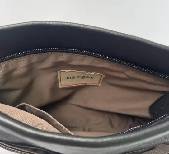 Margot Kari Mini Square Crossbody in Soft Black Leather Minimalist Classic