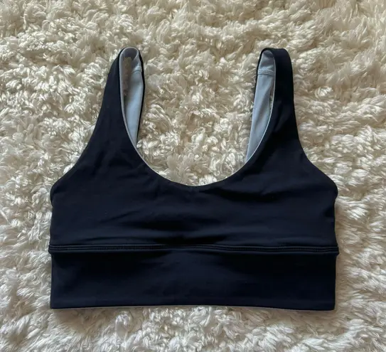 Lululemon True Navy/ Blue Linen Align Reversible Bra *Light Support, A/B Cup