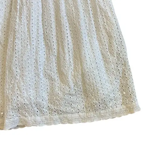 Raga Anthropologie Aviana WHite Eyelet Dress Maxi Cotton Size XS Women's NWOT
