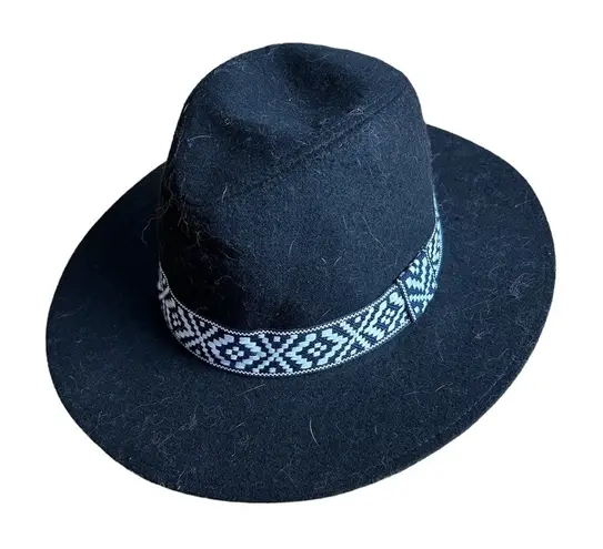 Black Hat with Blue and White Hat Band Size M/L