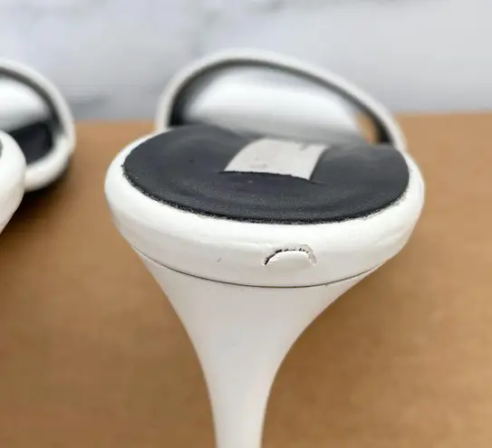 Stella McCartney women’s Net Sustain faux leather slide sandals size 36.5 US 6.5