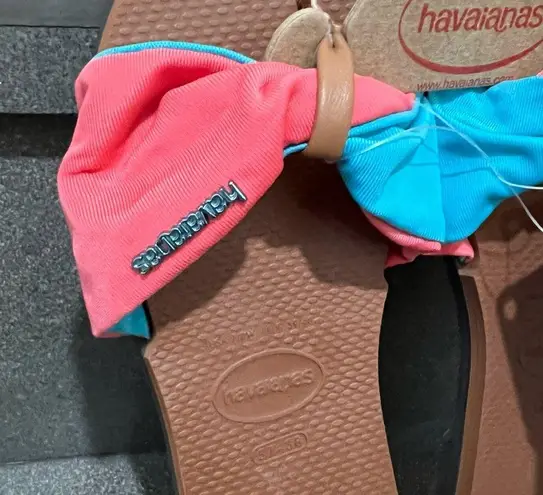 Havaianas  You St. Tropez Color Sandals
Color Rust (Pink/ Blue), Size 7/8W, NWT