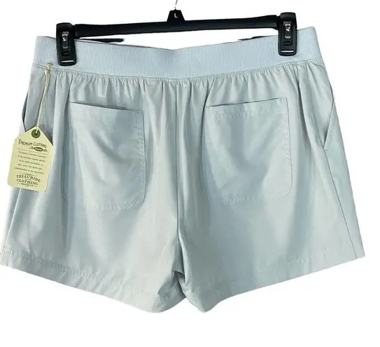 Telluride Large Shorty Shorts Flat Front Lightweight Quick Drying Pockets Gray