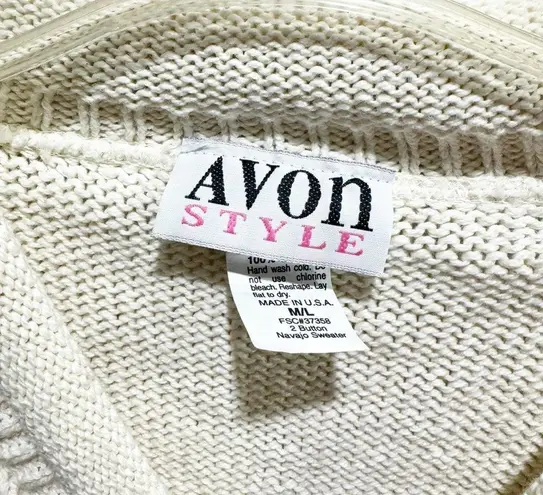 VINTAGE AVON 2 Button Navajo Sweater Size M/L